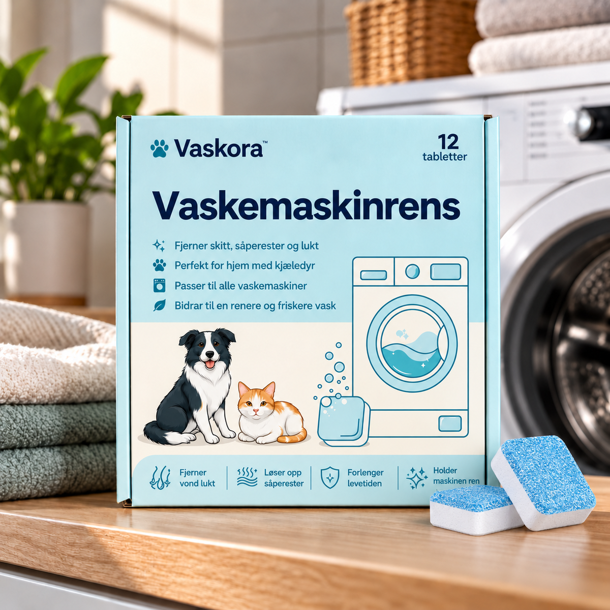 Vaskora vaskemaskinrens